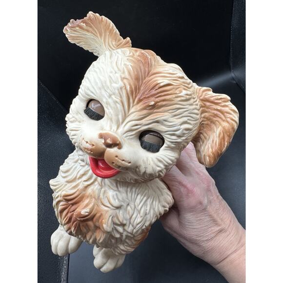 Vintage Edward Mobley Co. Arrow Rubber Quirky Puppy Dog Squeak Toy w/Sleepy Eyes - Picture 11 of 12